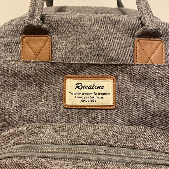 Ruvalino Large Diaper Bag Backpack Gray - Picture 2 of 13